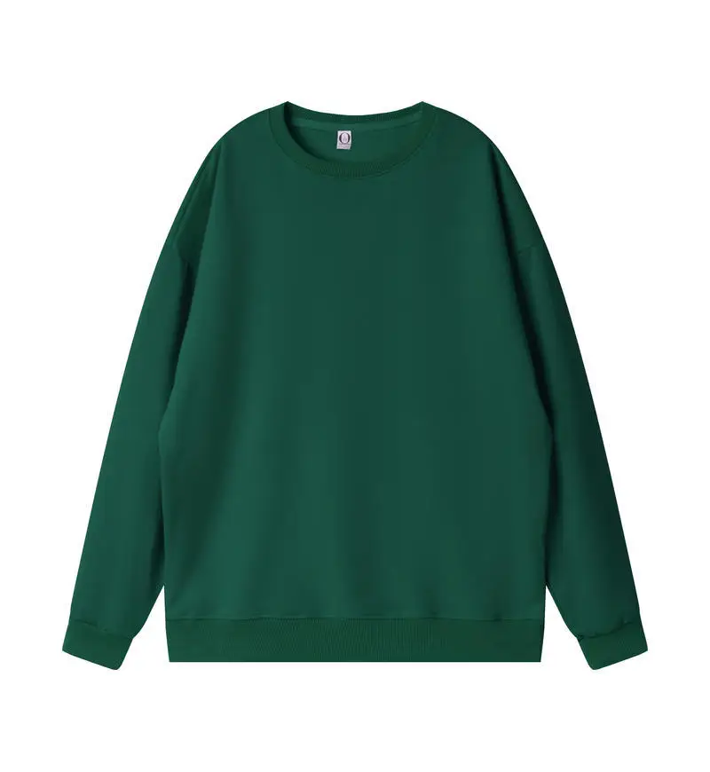 Red Round Neck Pullover Sweater 260g Cotton - Image 21