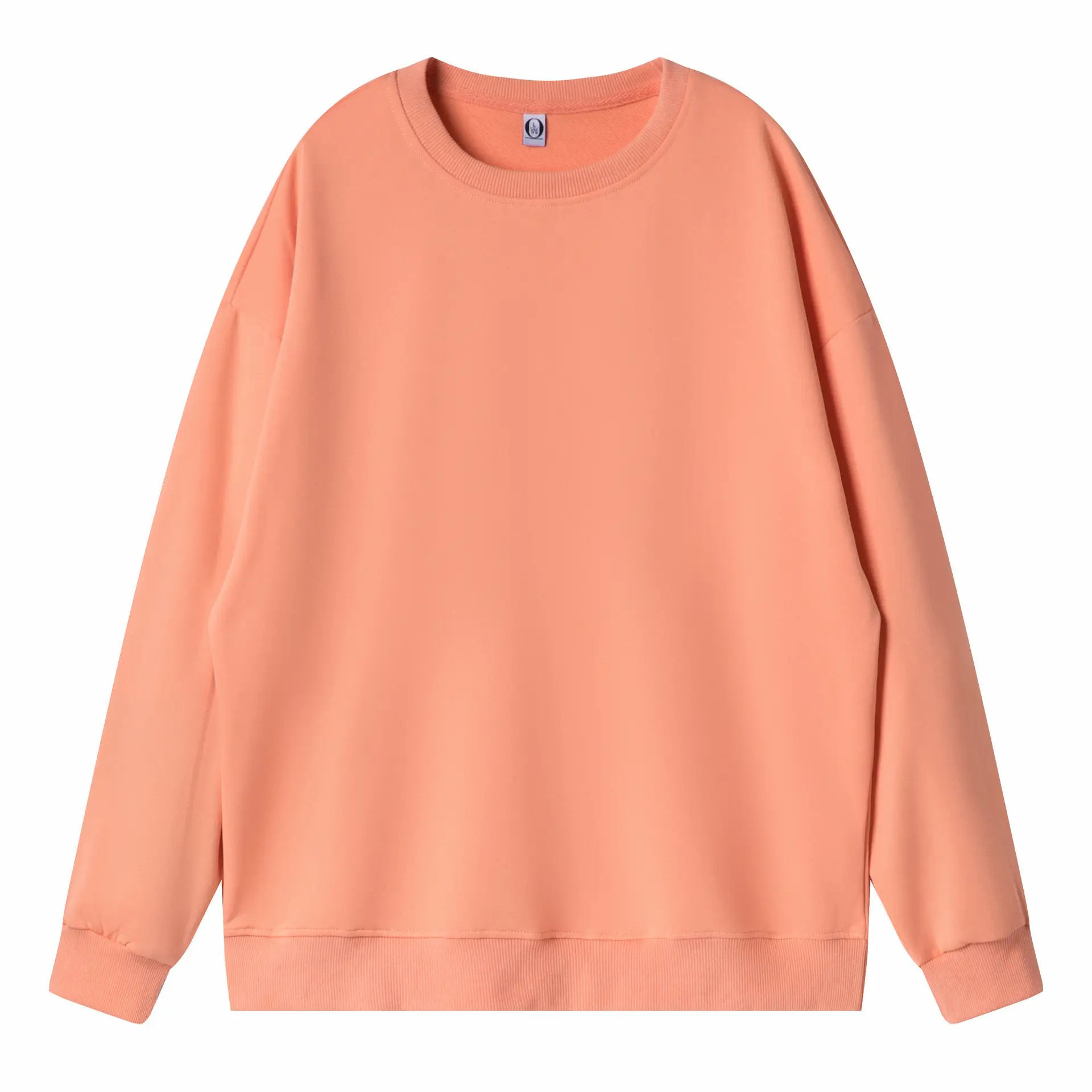 Red Round Neck Pullover Sweater 260g Cotton - Image 3