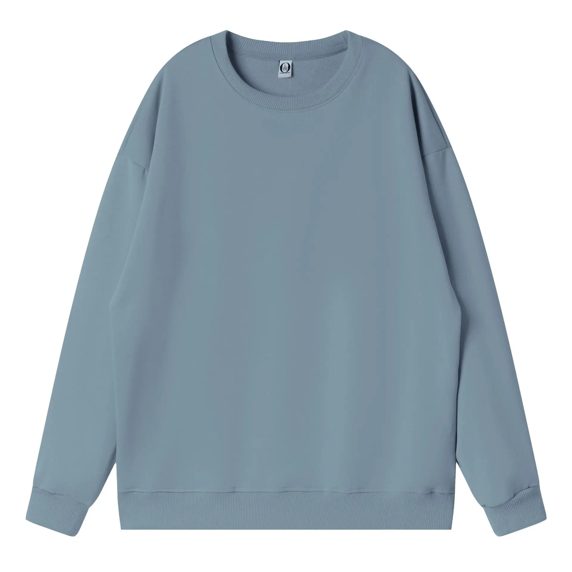 Red Round Neck Pullover Sweater 260g Cotton - Image 8
