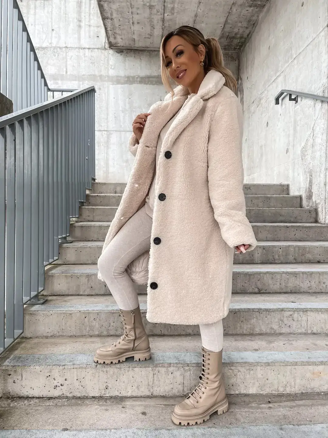 2024 Winter Wool Coat Brown Long Sleeve Regular Fit — feature 9