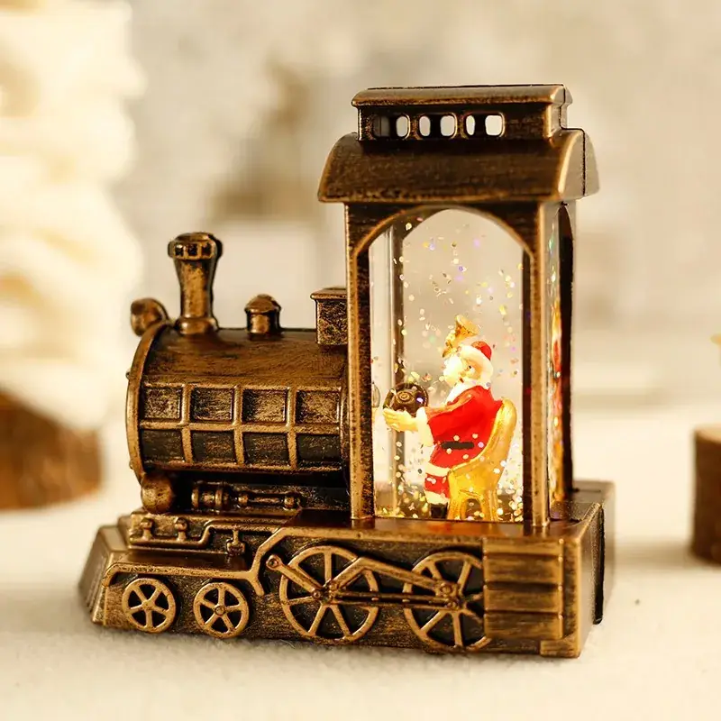 2022 Red Train Night Light Christmas Decor - Image 2