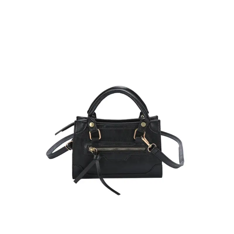 Black Retro Motorcycle Bag for Women 2026 Spring/Summer - Image 8