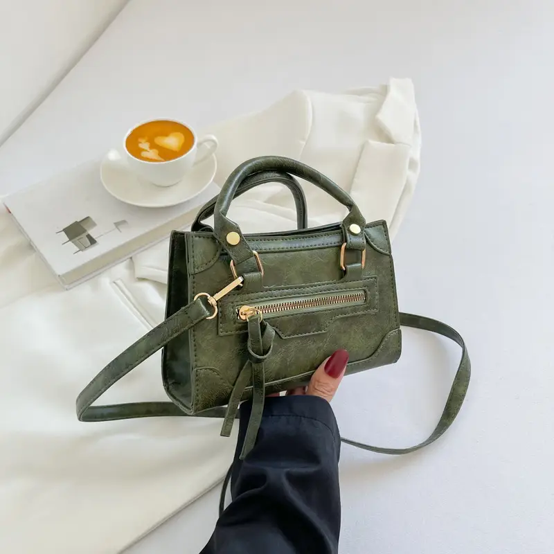 Black Retro Motorcycle Bag for Women 2026 Spring/Summer - Image 3