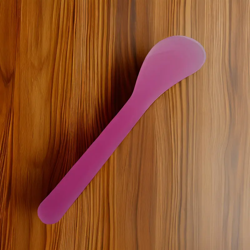 White Plastic Mask Spoon 13cm Factory in Stock