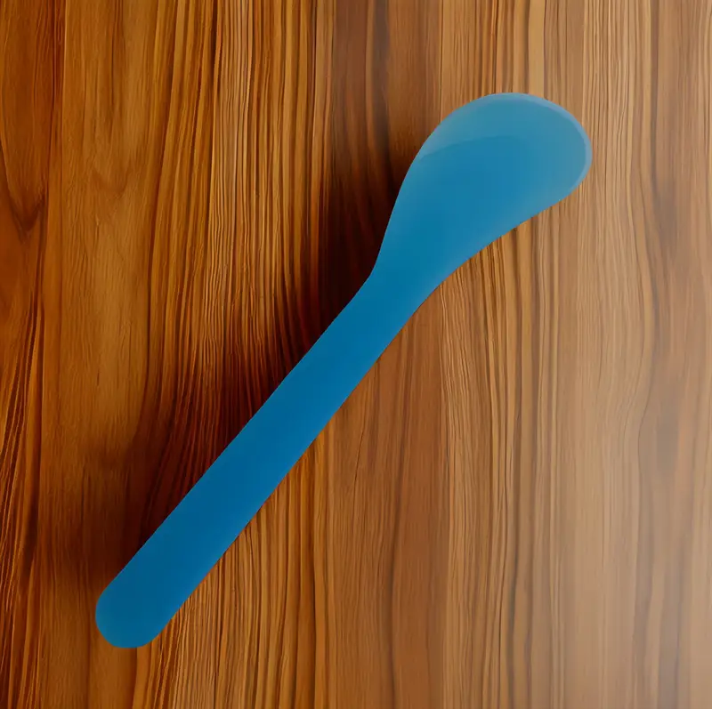 White Plastic Mask Spoon 13cm Factory in Stock