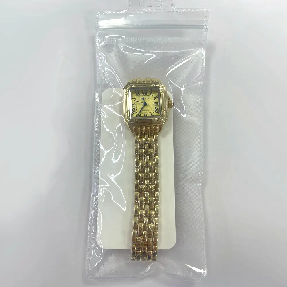 Women's Square Watch Stainless Steel Band Quartz Simple Roman Numerals - Image 9