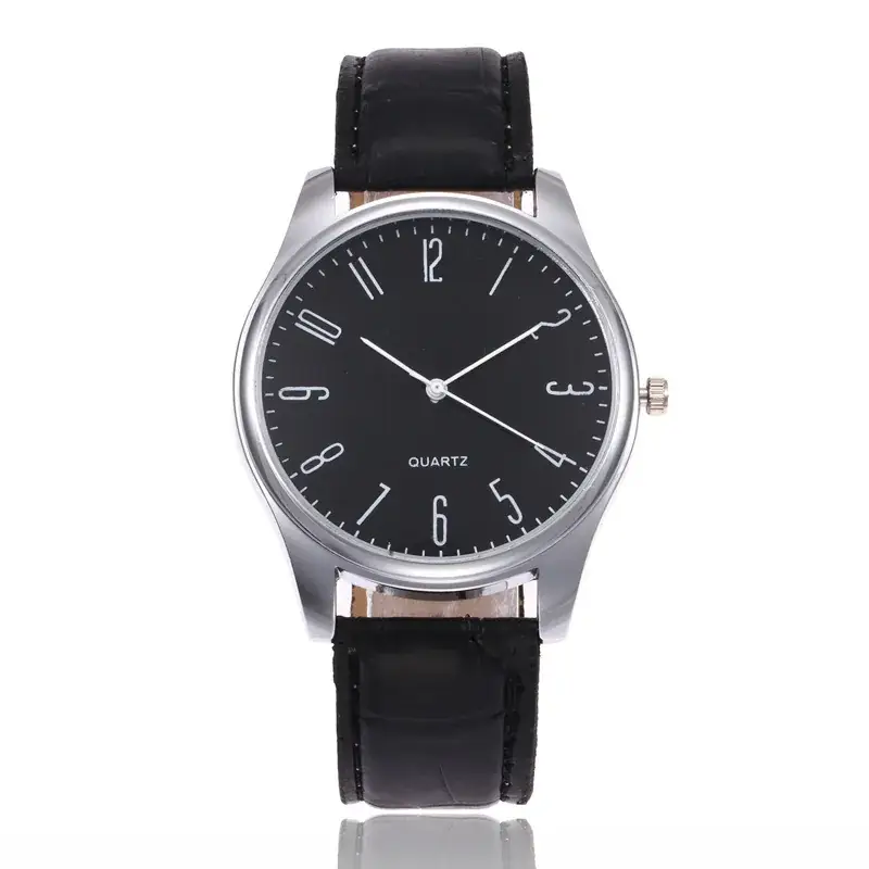 Men's Bamboo Strap Quartz Wristwatch with Clear Case - Image 4