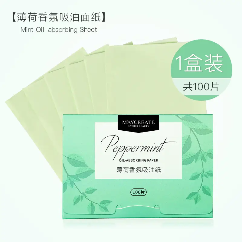 Mint Oil Absorbing Face Paper 100 Pieces - Image 6