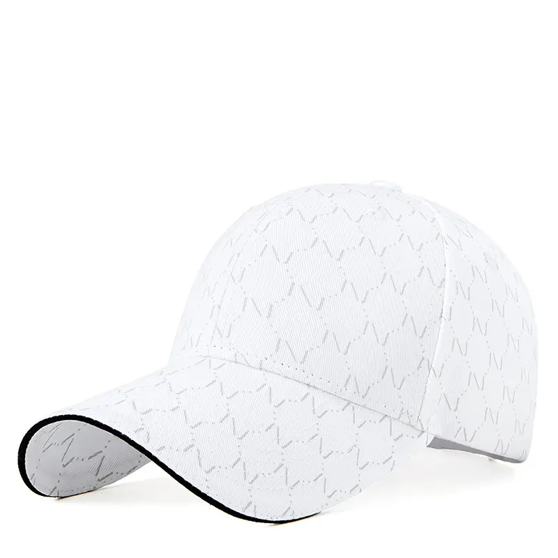 Women Printed Baseball Cap Black Large Brim Sun Hat - Image 2