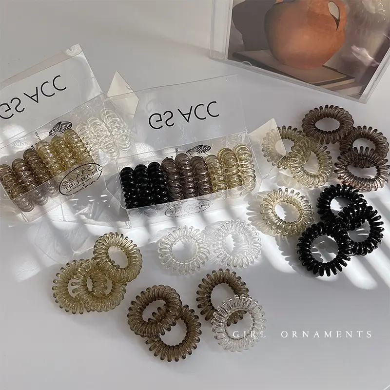 2022 New Hair Rope Women's Tie Traceless Hair Ring High Elastic Rubber Band - Image 18