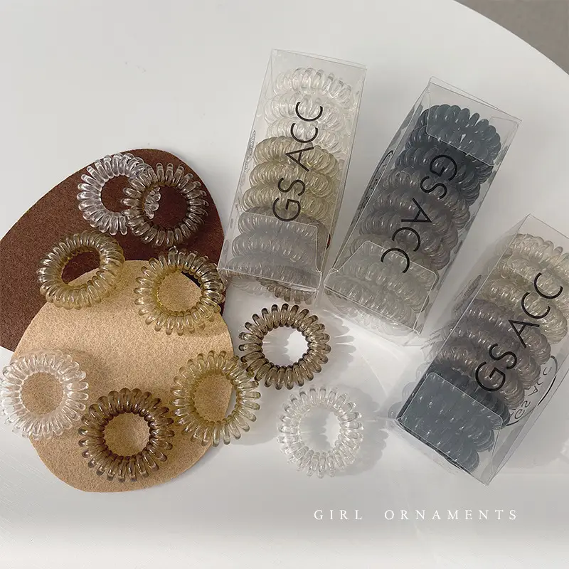2022 New Hair Rope Women's Tie Traceless Hair Ring High Elastic Rubber Band - Image 19