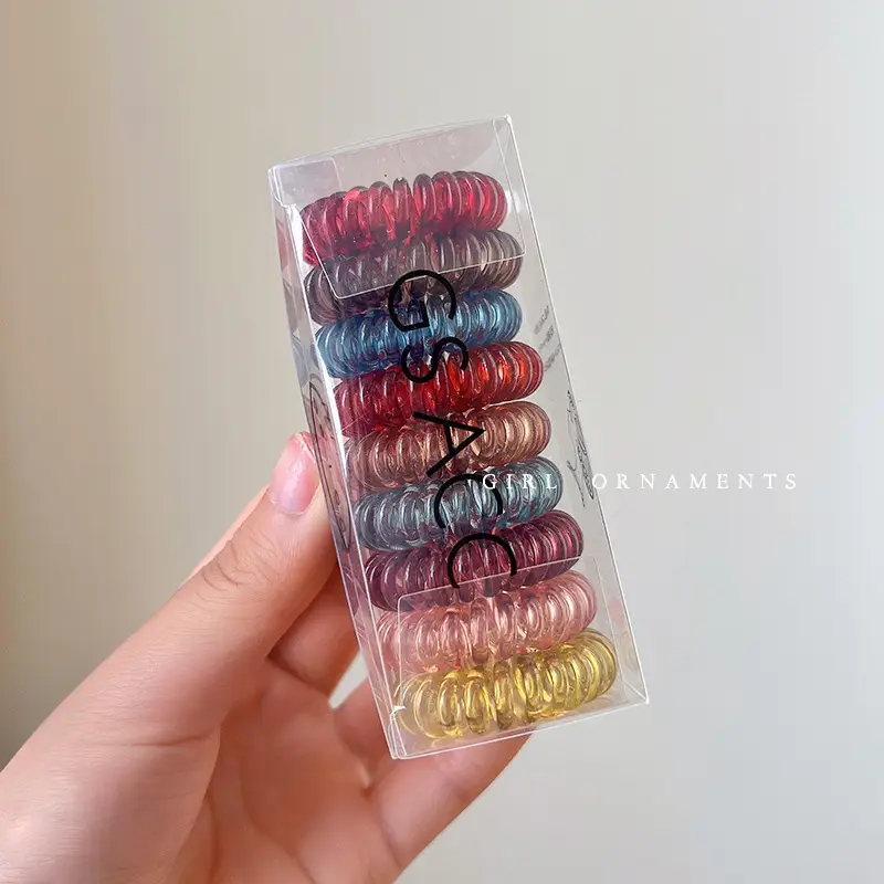 2022 New Hair Rope Women's Tie Traceless Hair Ring High Elastic Rubber Band - Image 11