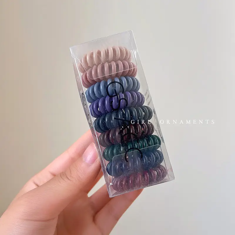2022 New Hair Rope Women's Tie Traceless Hair Ring High Elastic Rubber Band - Image 12