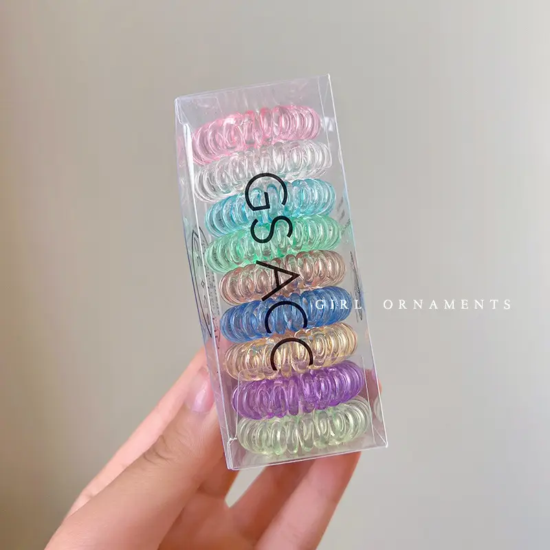 2022 New Hair Rope Women's Tie Traceless Hair Ring High Elastic Rubber Band - Image 13