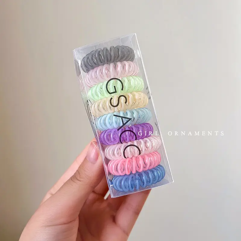 2022 New Hair Rope Women's Tie Traceless Hair Ring High Elastic Rubber Band - Image 14
