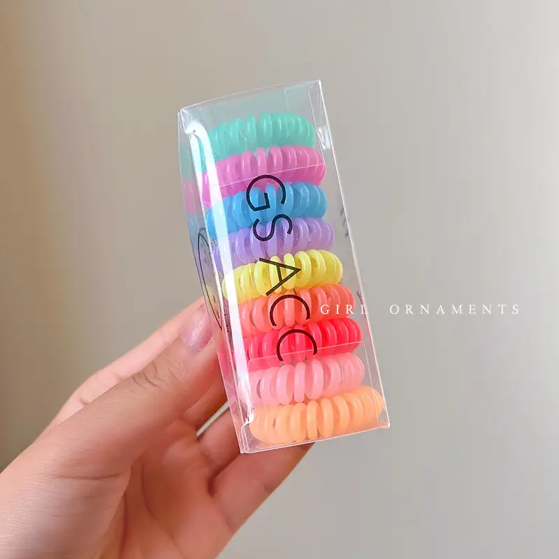 2022 New Hair Rope Women's Tie Traceless Hair Ring High Elastic Rubber Band - Image 15