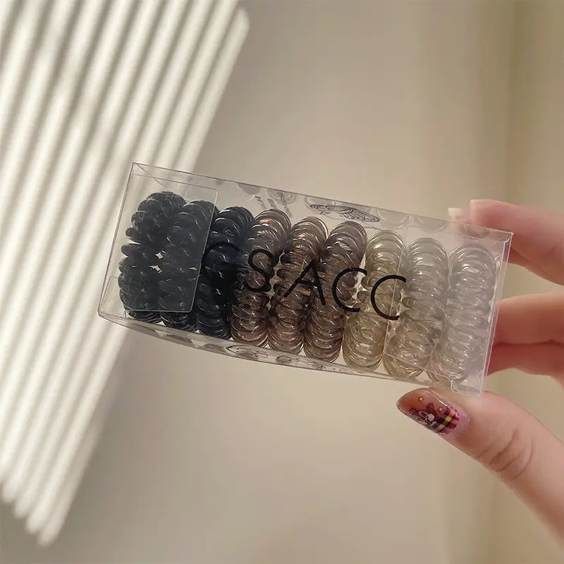 2022 New Hair Rope Women's Tie Traceless Hair Ring High Elastic Rubber Band - Image 2