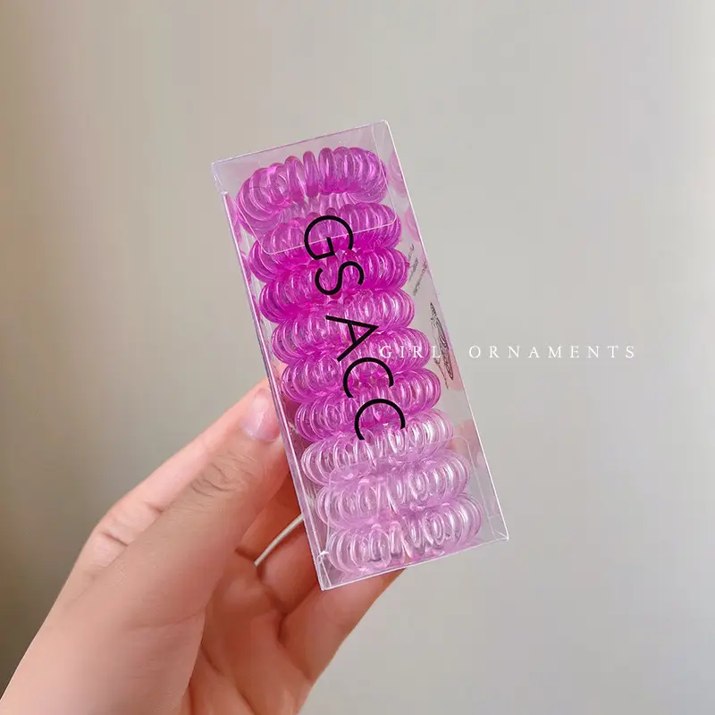 2022 New Hair Rope Women's Tie Traceless Hair Ring High Elastic Rubber Band - Image 3