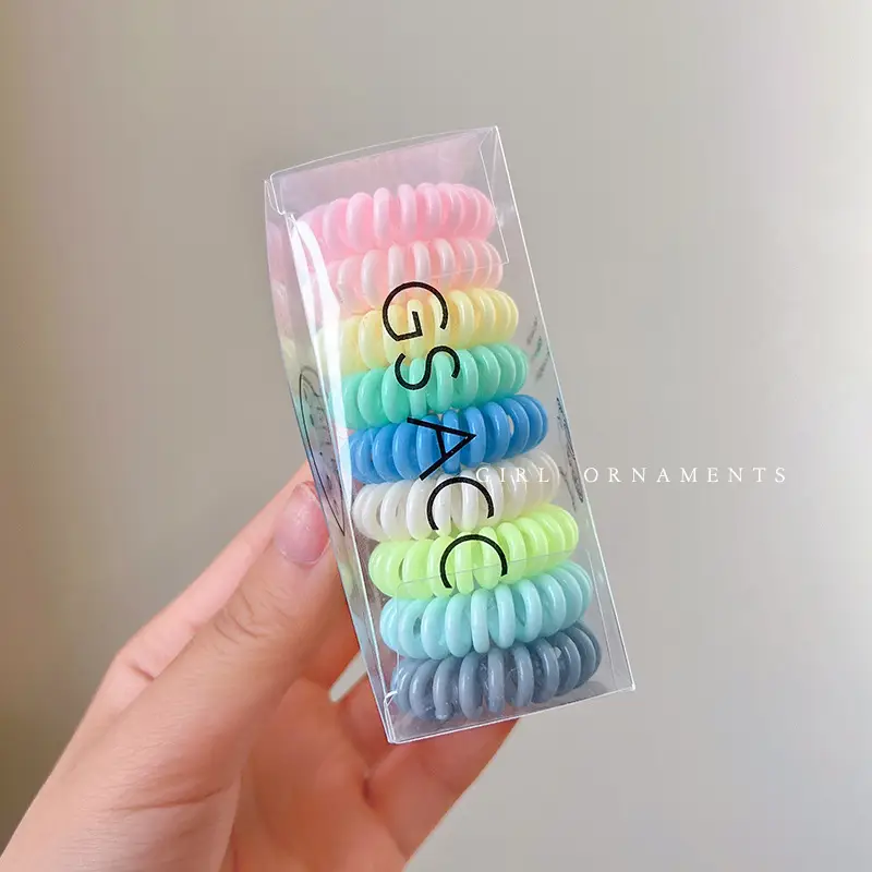 2022 New Hair Rope Women's Tie Traceless Hair Ring High Elastic Rubber Band - Image 8
