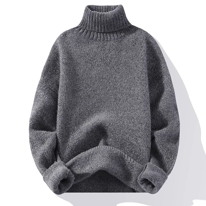 Men's 2022 High Collar Golden Mink Sweater - Image 7