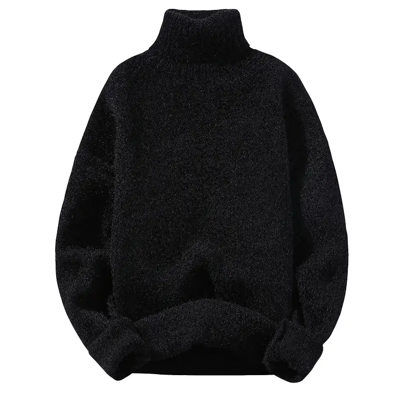 Men's 2022 High Collar Golden Mink Sweater - Image 8