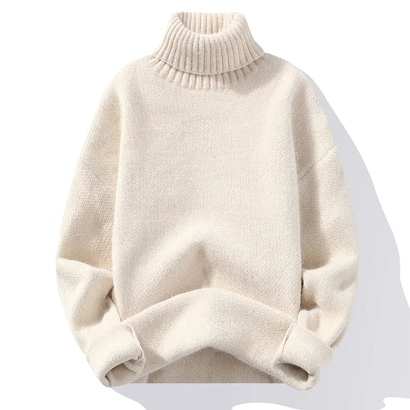 Men's 2022 High Collar Golden Mink Sweater - Image 2