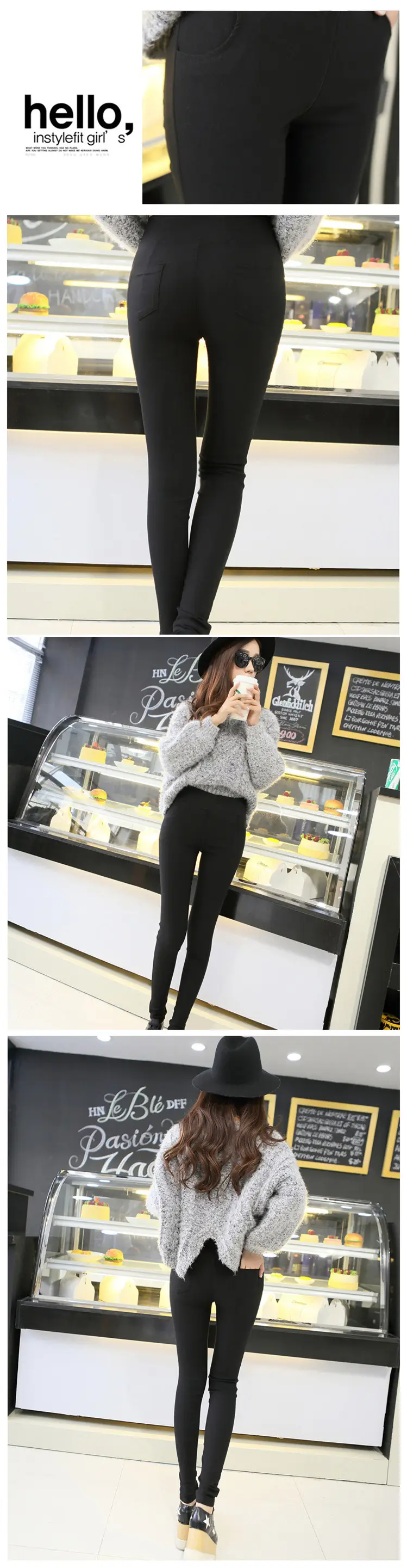 Women's Fleece Leggings Slim Fit Plus Size Winter Warm — feature 12