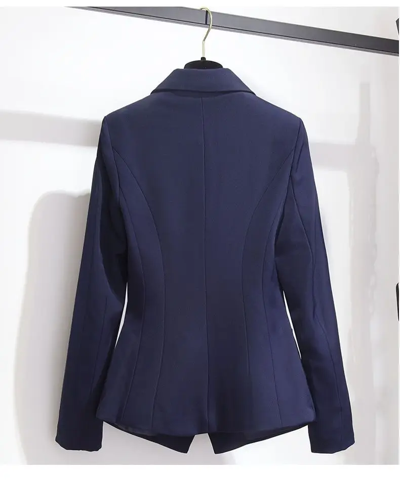 Women's Navy Blue Professional Vest Suit Small — feature 14