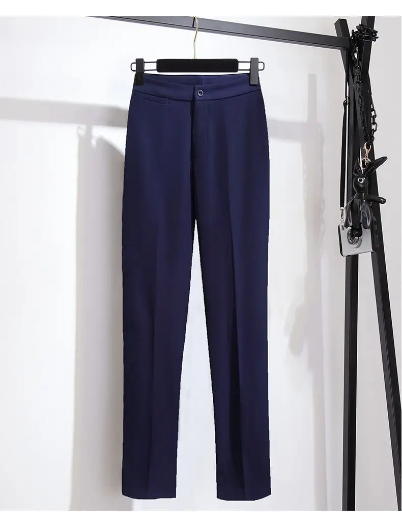 Women's Navy Blue Professional Vest Suit Small — feature 22