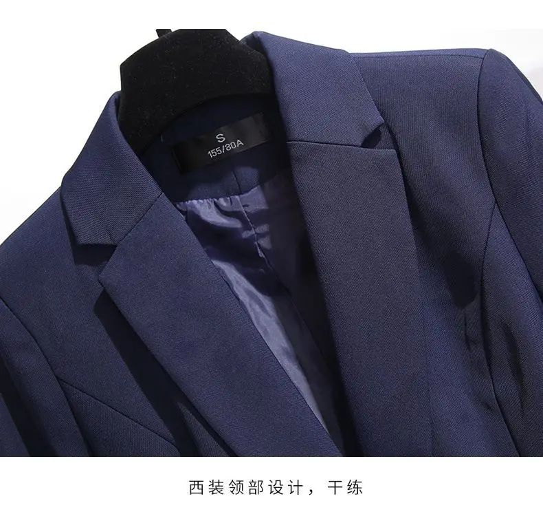 Women's Navy Blue Professional Vest Suit Small — feature 4