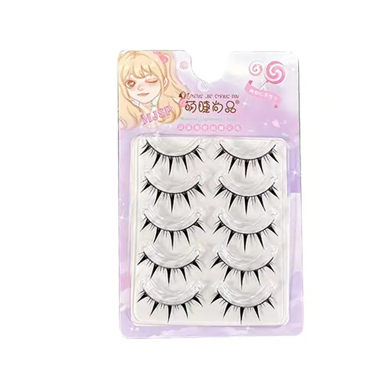 Cute Eyelash Set 10 Rows Segmented Lazy Series Wheat Ear