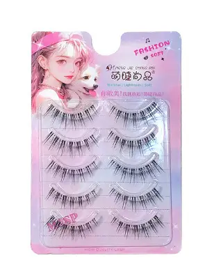 Cute Eyelash Set 10 Rows Segmented Lazy Series Wheat Ear