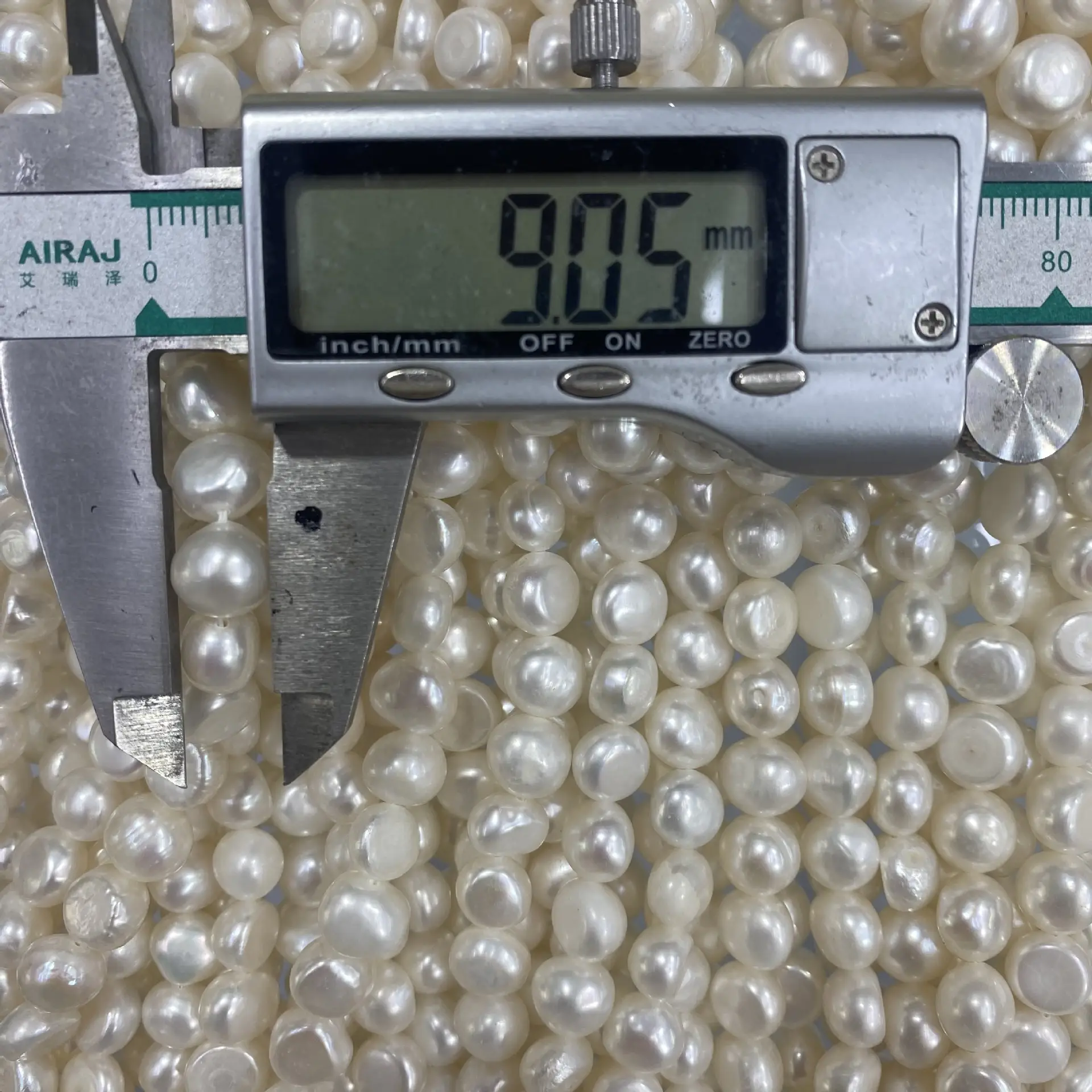 9-10mm Natural Freshwater Pearl Loose Beads Baroque Shape - Image 5