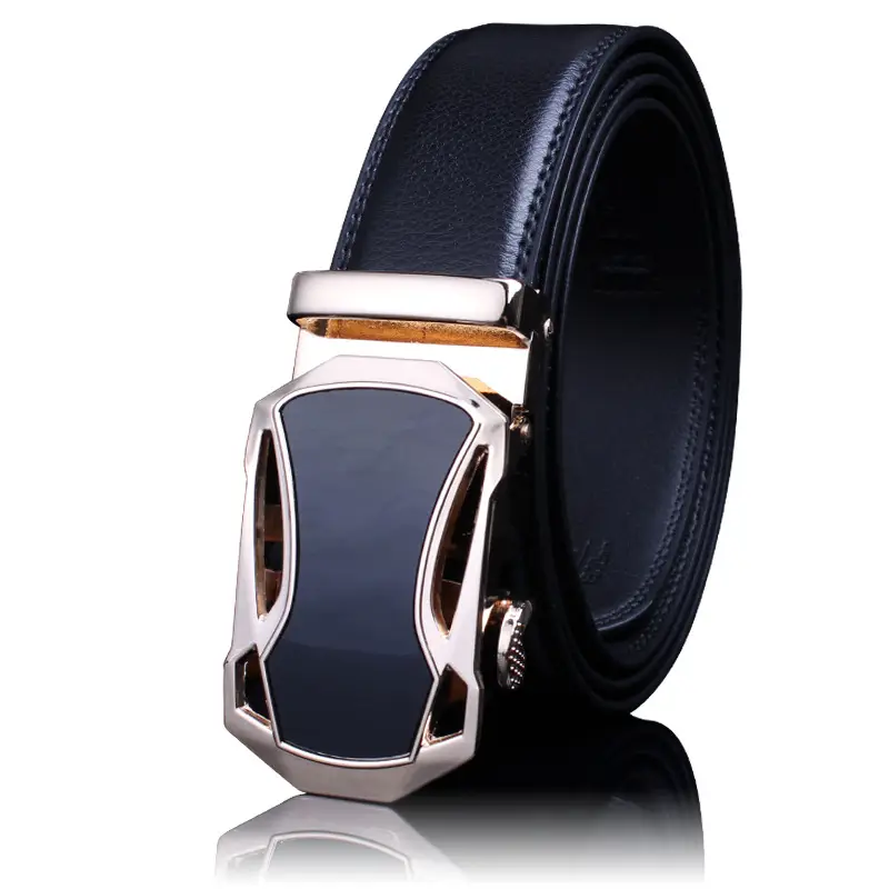 New Style Black Leather Belt for Men