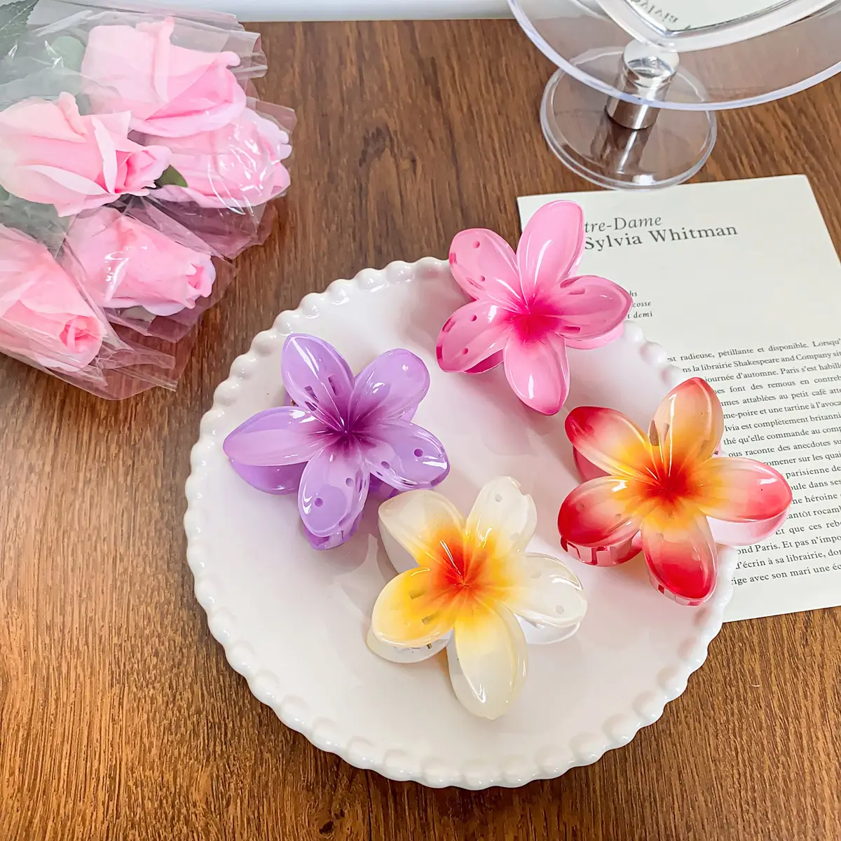 Purple Plastic Butterfly Hairpin Clip for Girls - Image 5