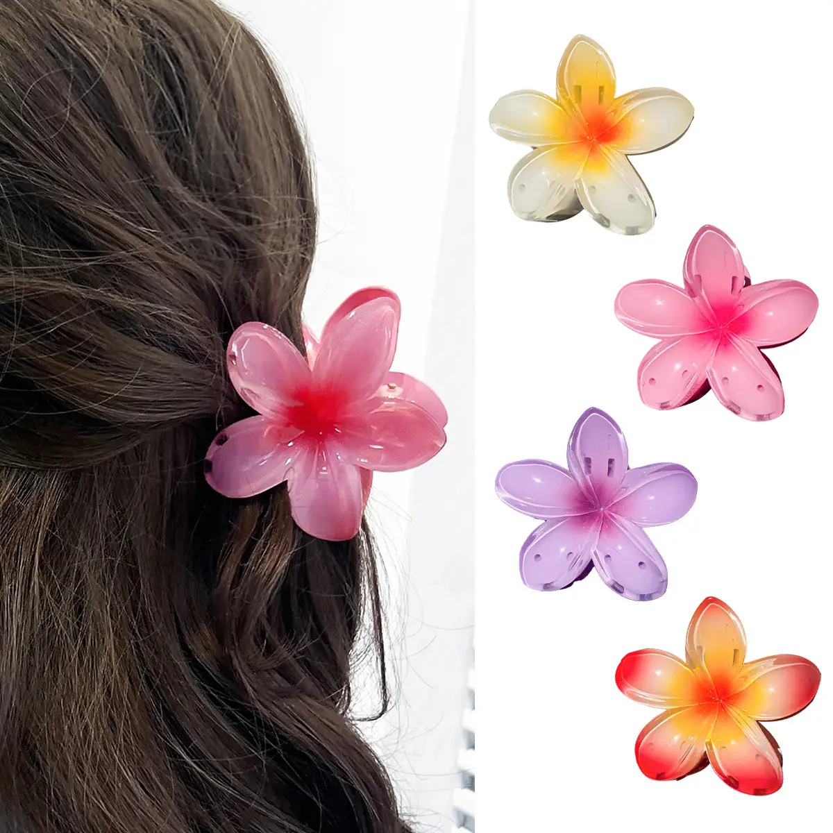 Purple Plastic Butterfly Hairpin Clip for Girls - Image 6