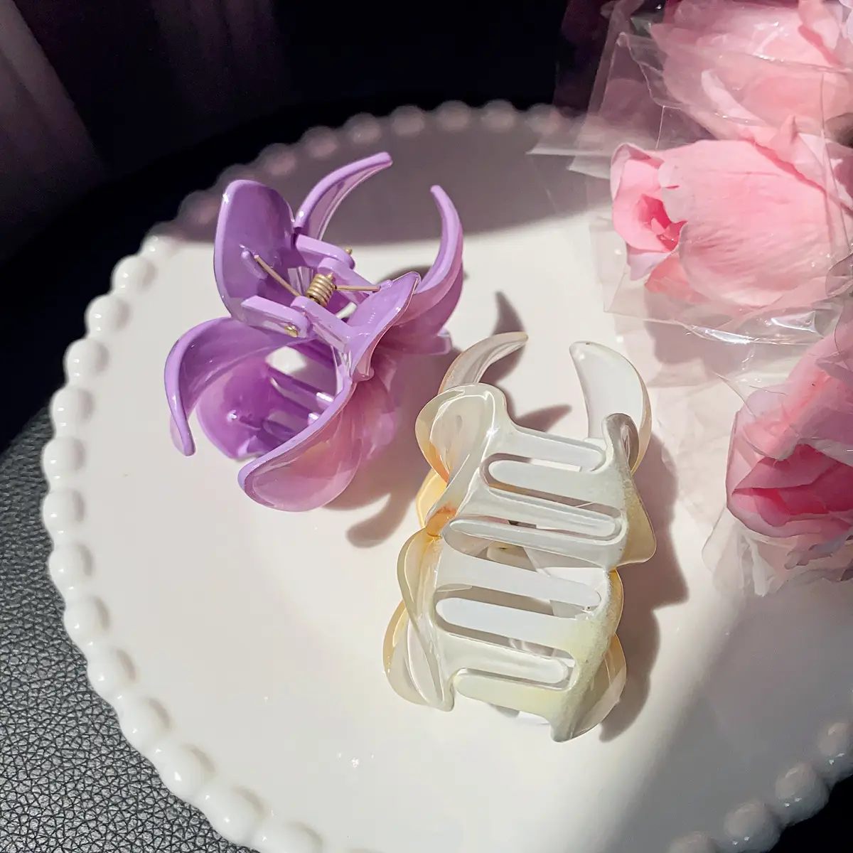 Purple Plastic Butterfly Hairpin Clip for Girls - Image 7