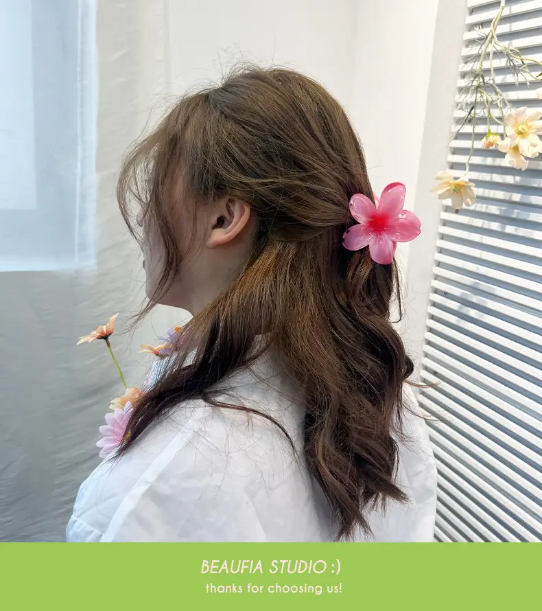 Purple Plastic Butterfly Hairpin Clip for Girls — feature 10
