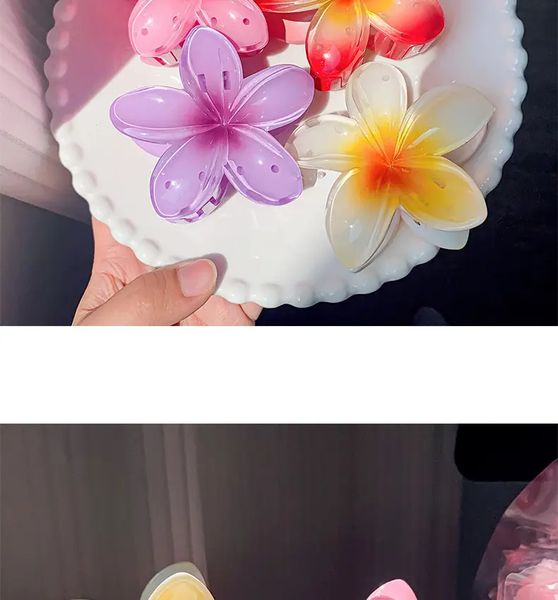 Purple Plastic Butterfly Hairpin Clip for Girls — feature 5