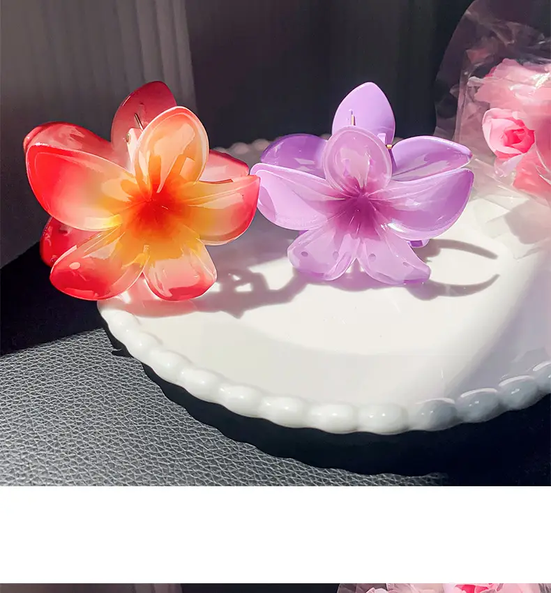 Purple Plastic Butterfly Hairpin Clip for Girls — feature 8