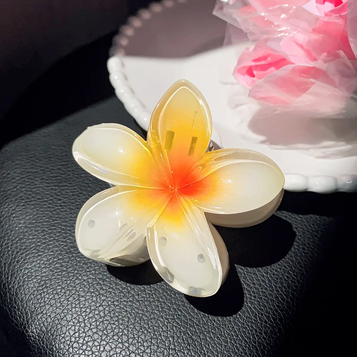 Purple Plastic Butterfly Hairpin Clip for Girls - Image 2