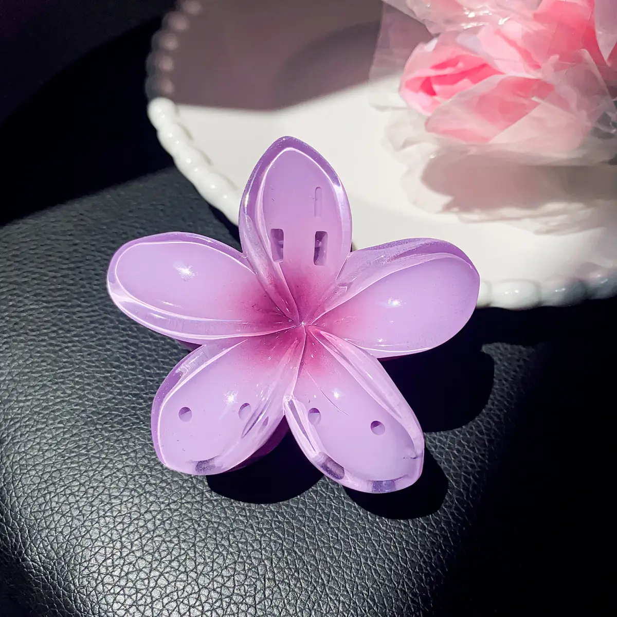 Purple Plastic Butterfly Hairpin Clip for Girls - Image 4
