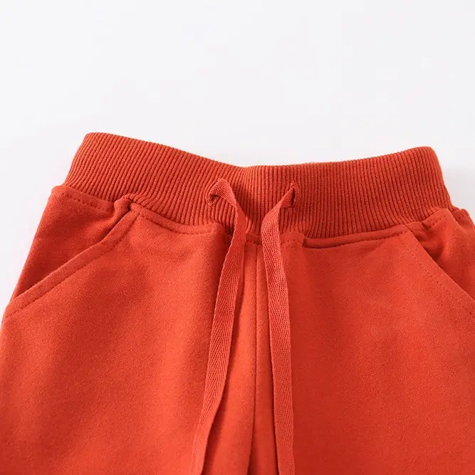 Orange Drawstring Pants for Boys New Arrival - Image 2