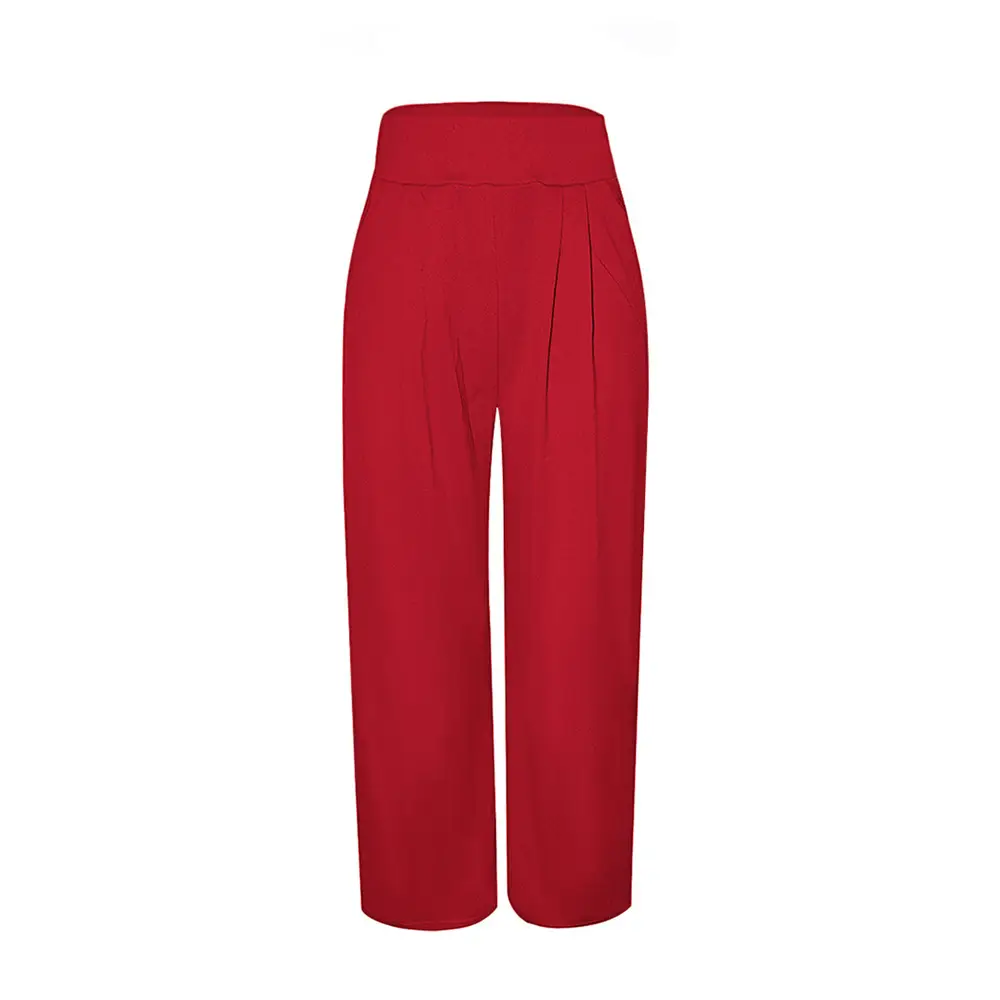 Purple Wide-leg Pants with Off-Shoulder Top for Women — feature 25