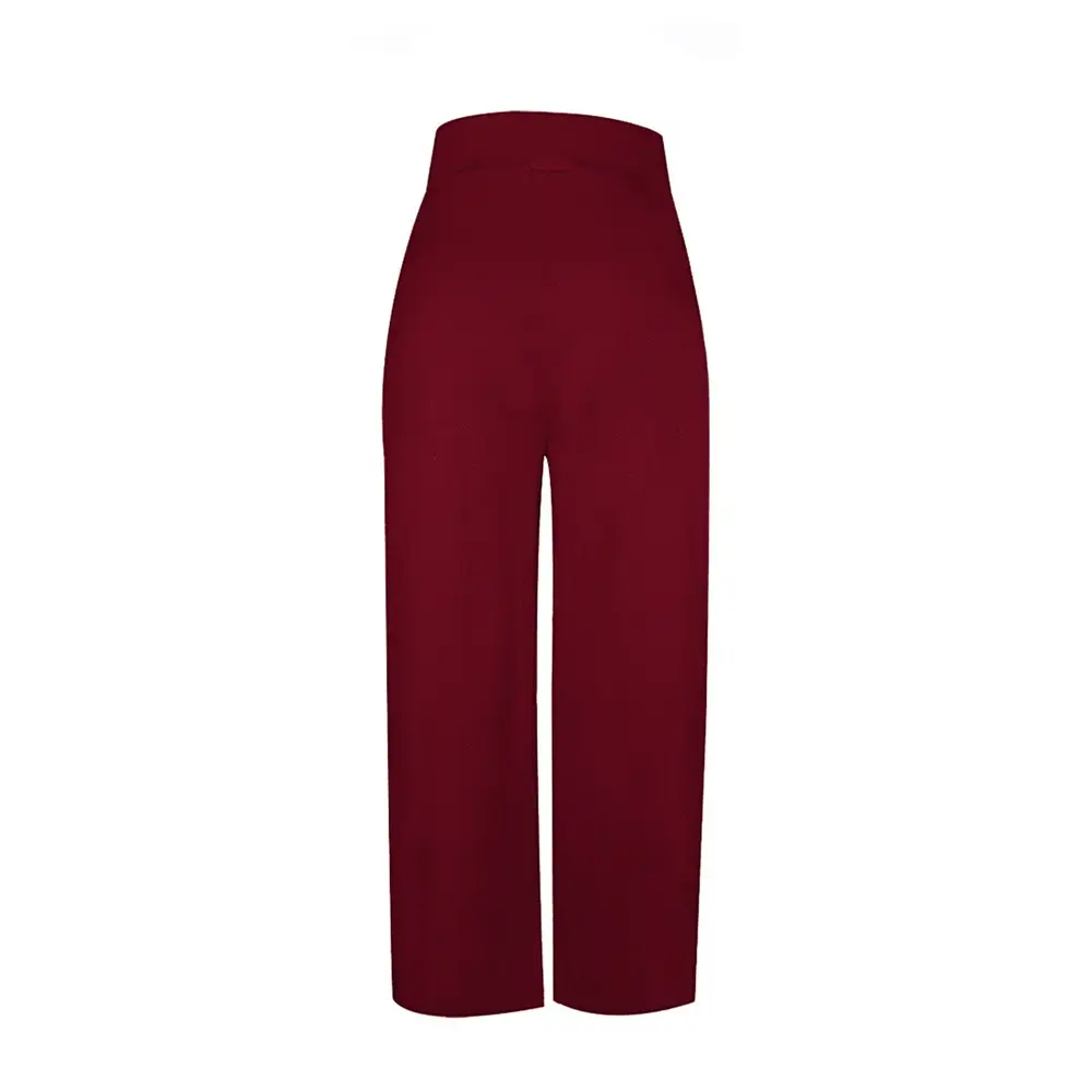 Purple Wide-leg Pants with Off-Shoulder Top for Women — feature 30