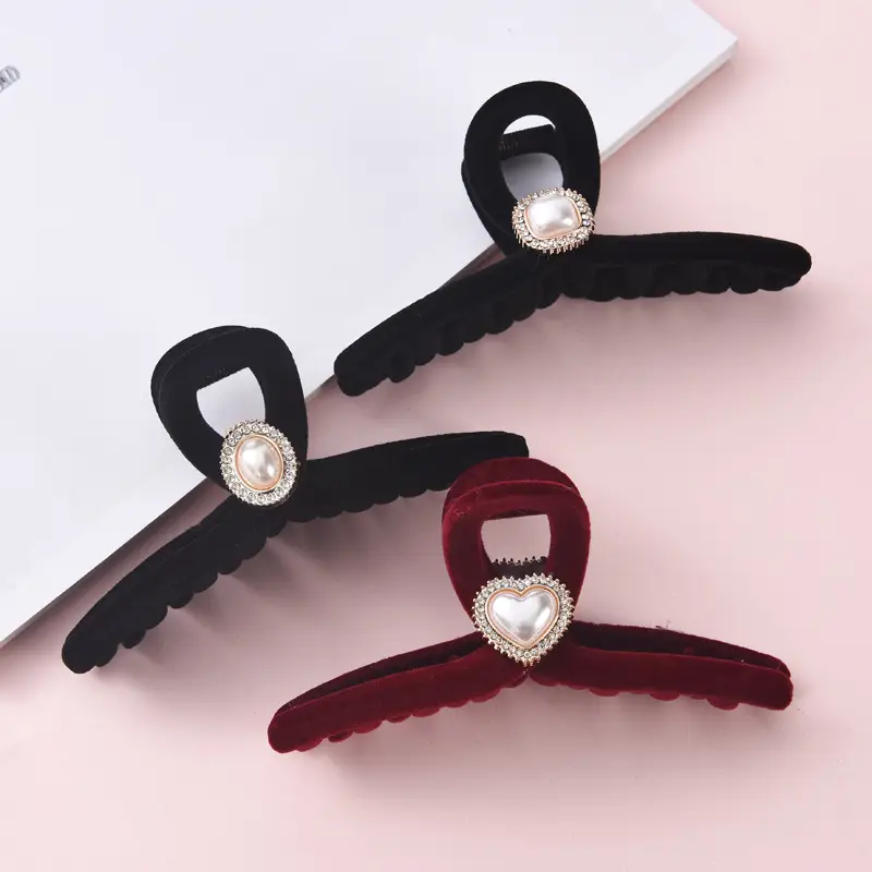 Red French Retro Hairpin for Women Large Back — feature 3