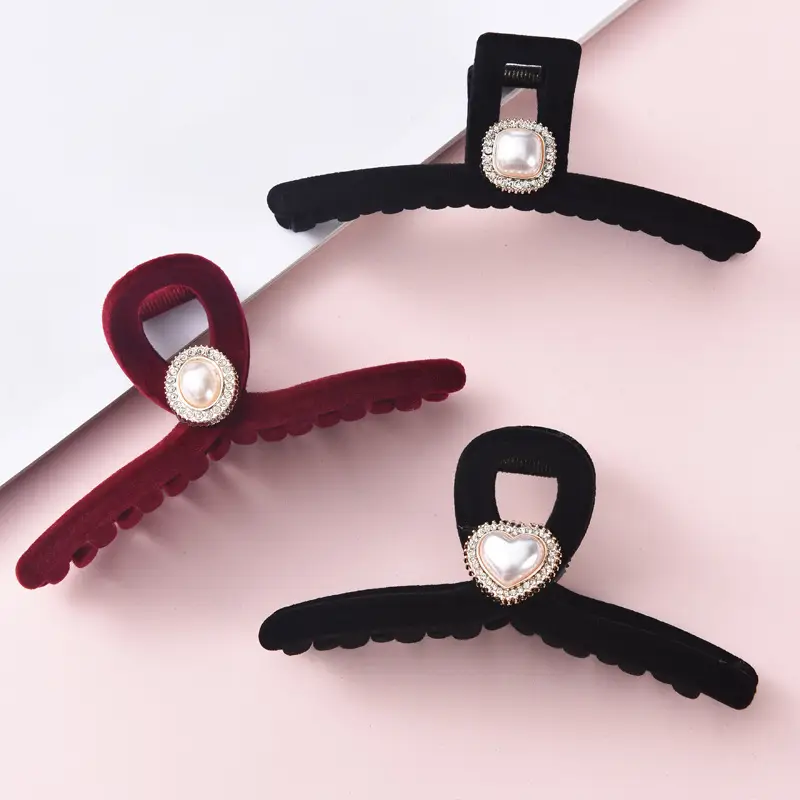 Red French Retro Hairpin for Women Large Back — feature 4