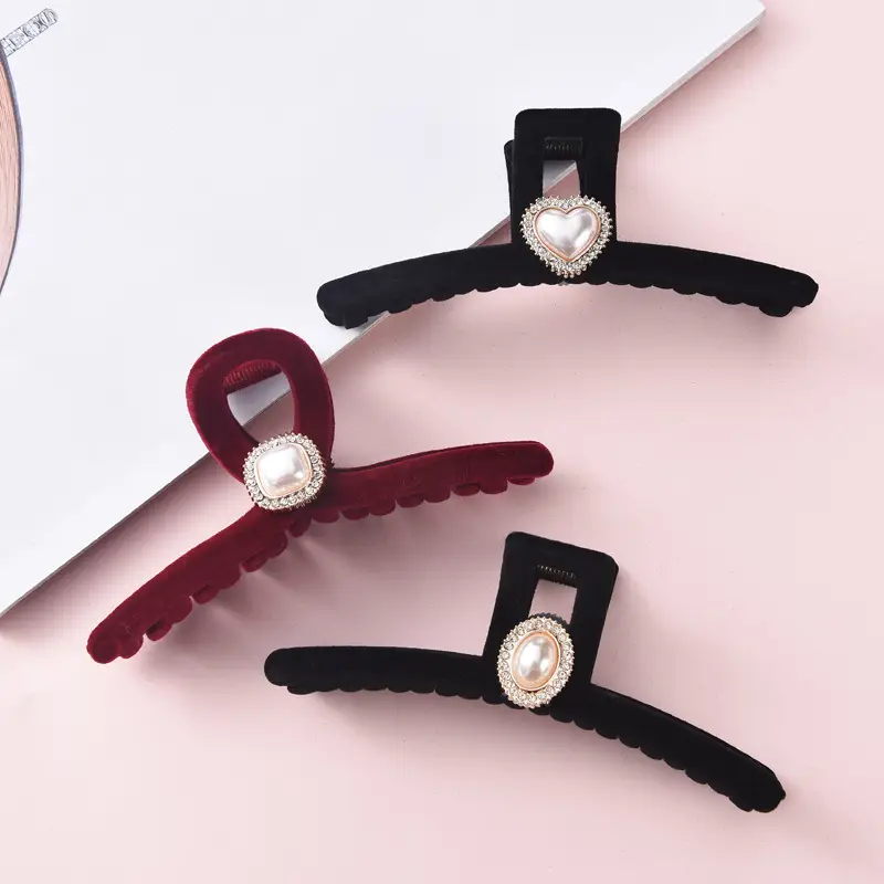 Red French Retro Hairpin for Women Large Back — feature 5