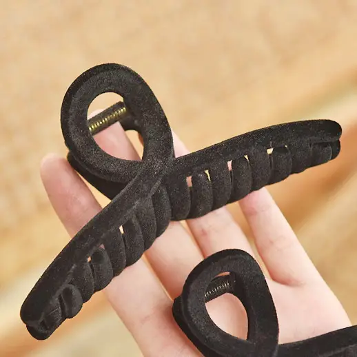 Red French Retro Hairpin for Women Large Back