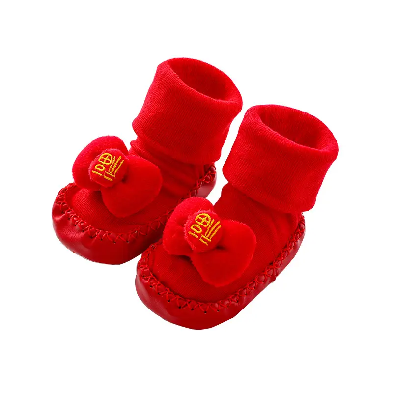 Red Heart Padded Baby Socks for Kids Winter - Image 12